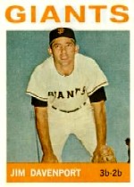 1964 Topps Baseball Cards      082      Jim Davenport